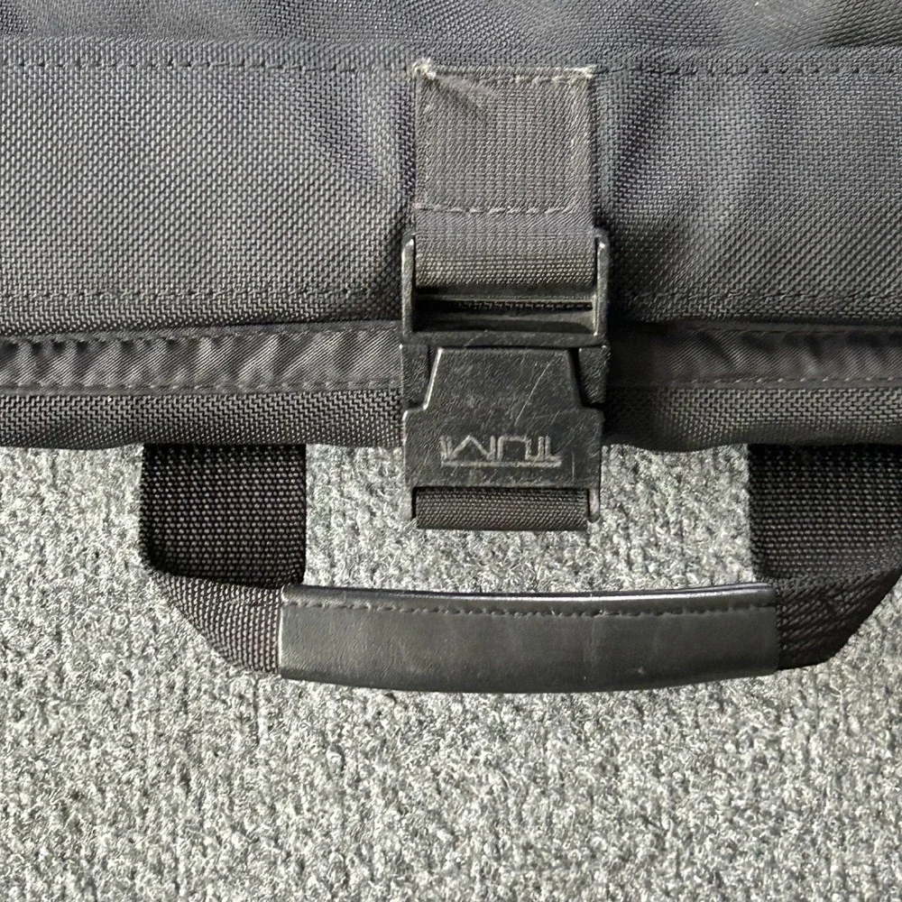 Tumi Garment Bag‎ Black Ballistic Nylon Travel Suit Carrier Soft Case Luggage